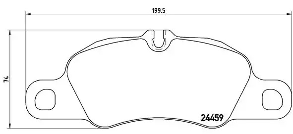 Комплект тормозных колодок BREMBO P 65 018 (24459, 8498D1389)