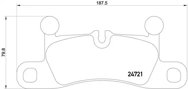 Комплект тормозных колодок BREMBO P 65 027