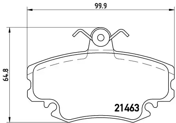 Комплект тормозных колодок BREMBO P 68 008 (21463, 8256D1146)