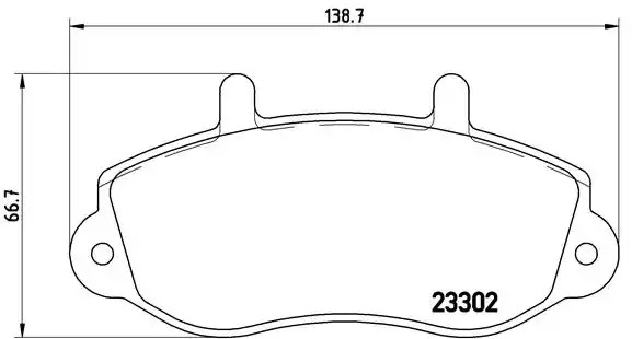 Комплект тормозных колодок BREMBO P 68 025 (23302)