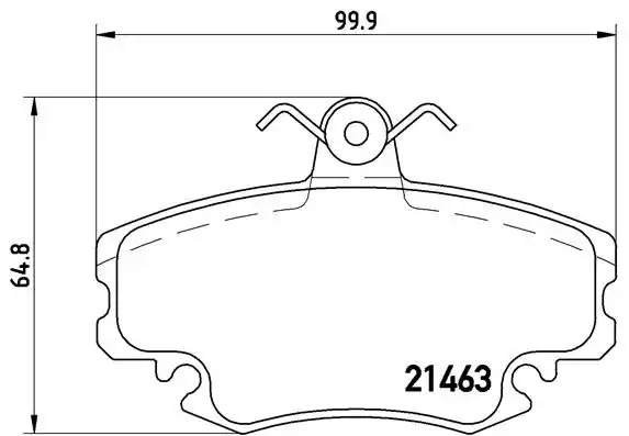 Комплект тормозных колодок BREMBO P 68 038 (21463)