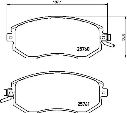 Комплект тормозных колодок BREMBO P 78 021