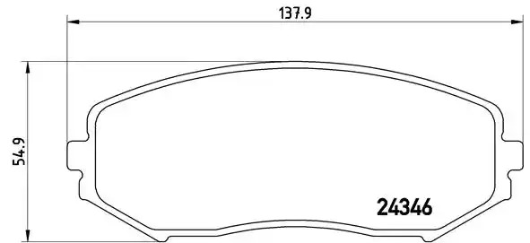 Комплект тормозных колодок BREMBO P 79 018 (8307D1188)