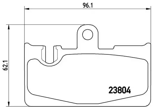 Комплект тормозных колодок BREMBO P 83 059 (23804, 7746D871)