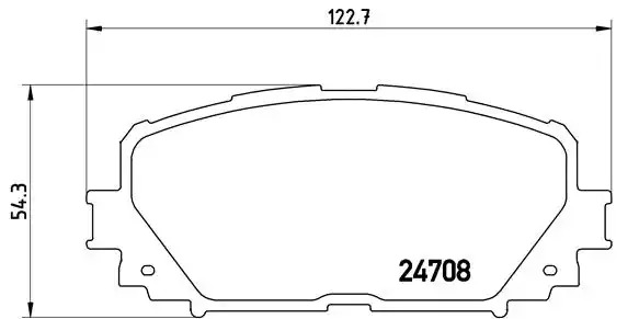 Комплект тормозных колодок BREMBO P 83 101 (24708)
