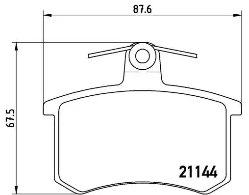 Комплект тормозных колодок BREMBO P 85 013 (21144, 7144D228, 7208D306, 7309D225, 7309D228, 7498D228, 7727D851)