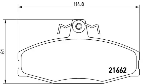 Комплект тормозных колодок BREMBO P 85 022 (21662)