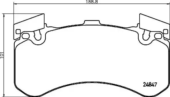 Комплект тормозных колодок BREMBO P 85 136