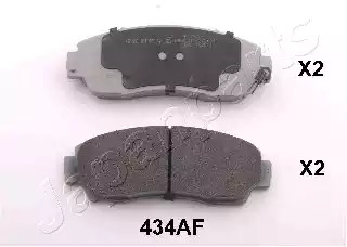 Комплект тормозных колодок JAPANPARTS PA-434AF