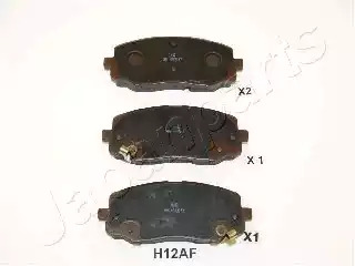 Комплект тормозных колодок JAPANPARTS PA-H12AF