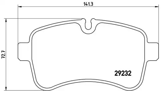 Комплект тормозных колодок BREMBO P A6 027 (29232)