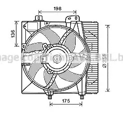 Вентилятор AVA QUALITY COOLING PE7550