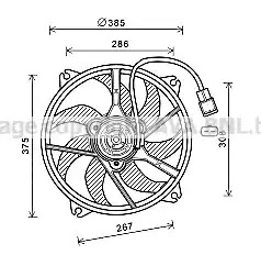 Вентилятор AVA QUALITY COOLING PE7556