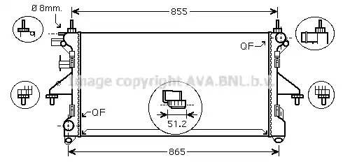 Теплообменник AVA QUALITY COOLING PEA2308