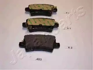 Комплект тормозных колодок JAPANPARTS PP-403AF