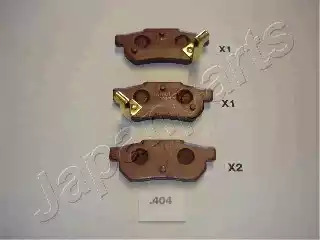 Комплект тормозных колодок JAPANPARTS PP-404AF