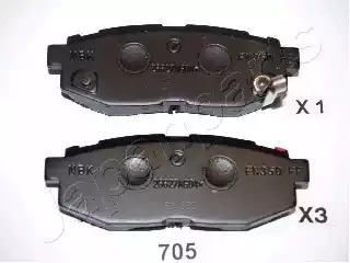 Комплект тормозных колодок JAPANPARTS PP-705AF