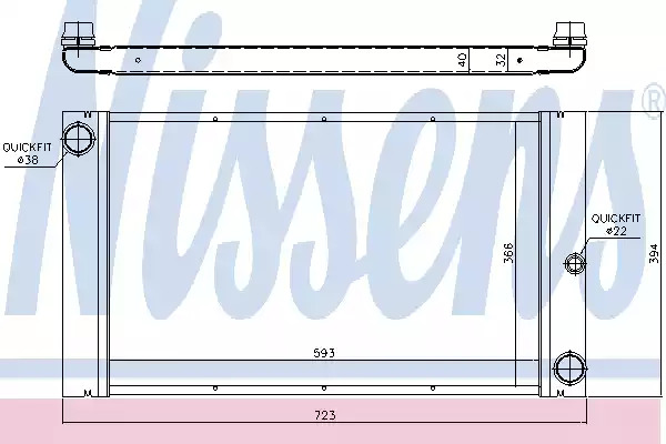 Теплообменник NISSENS 60762