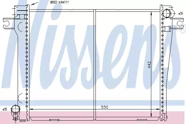 Теплообменник NISSENS 60663