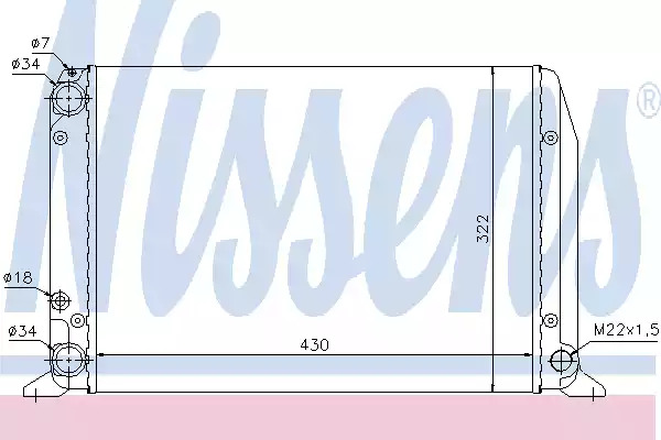 Теплообменник NISSENS 604611