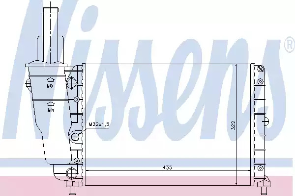 Теплообменник NISSENS 61856