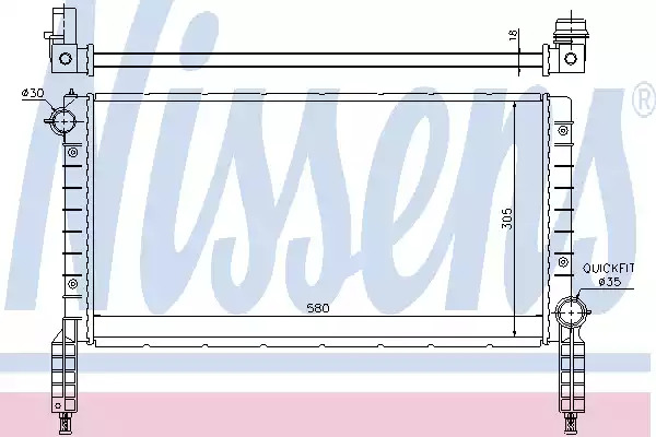 Теплообменник NISSENS 61768