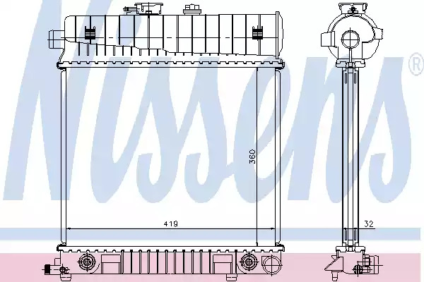 Теплообменник NISSENS 62708A