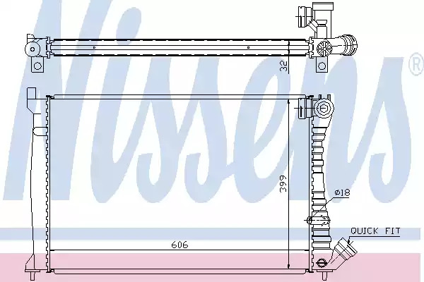 Теплообменник NISSENS 61398A