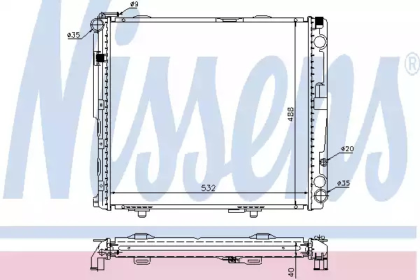 Теплообменник NISSENS 62696A