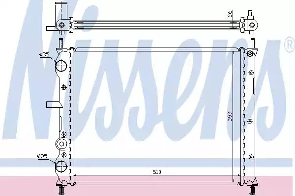 Теплообменник NISSENS 61806