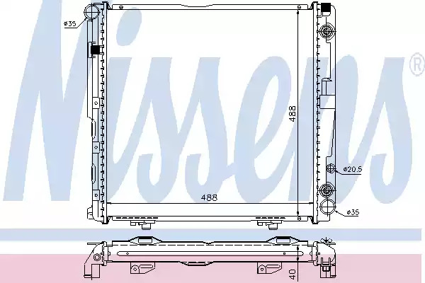 Теплообменник NISSENS 62763A