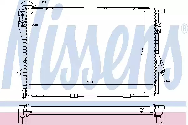 Теплообменник NISSENS 60752A