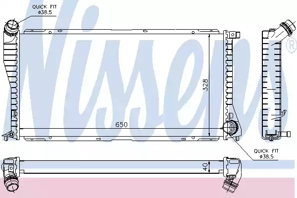 Теплообменник NISSENS 60634A