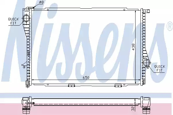 Теплообменник NISSENS 60648A