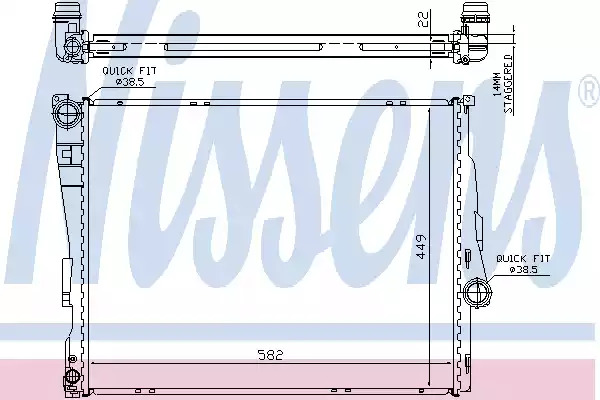 Теплообменник NISSENS 60784A