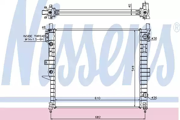 Теплообменник NISSENS 62787A