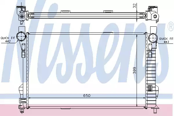 Теплообменник NISSENS 62784A