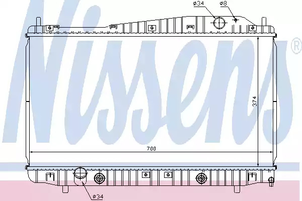 Теплообменник NISSENS 61639