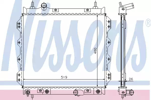 Теплообменник NISSENS 61002