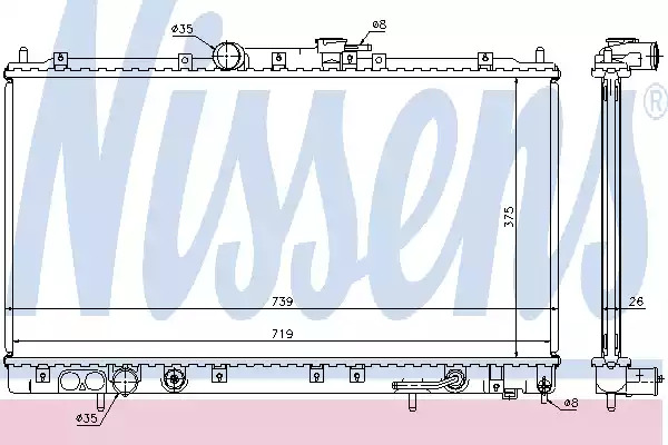 Теплообменник NISSENS 62869A