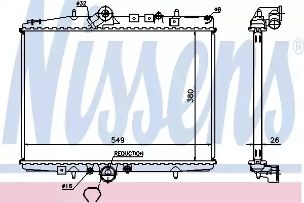 Теплообменник NISSENS 61295A