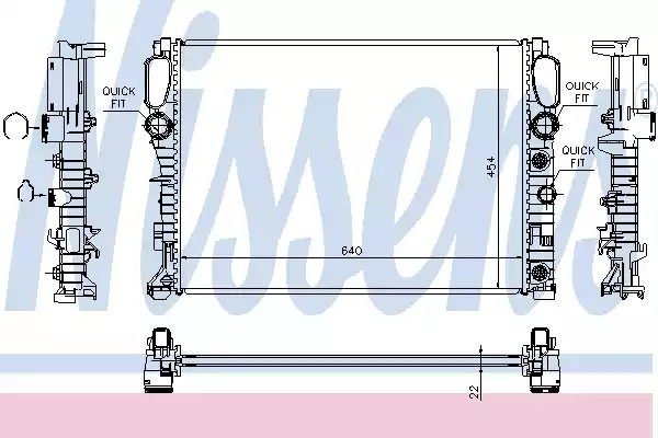 Теплообменник NISSENS 62792A