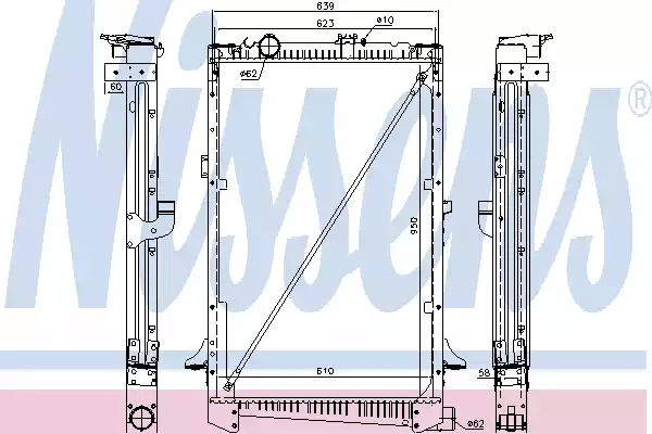 Теплообменник NISSENS 61442A