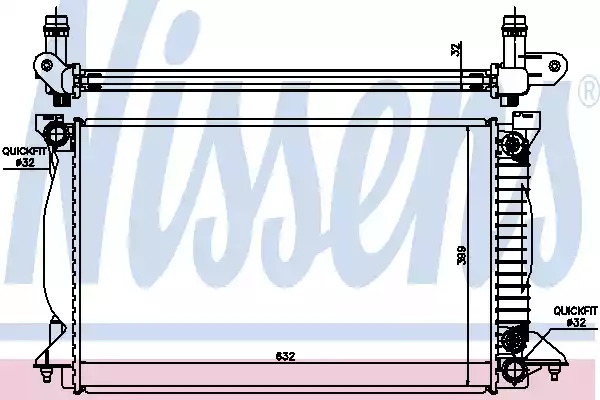 Теплообменник NISSENS 60303A