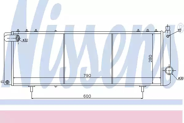 Теплообменник NISSENS 61008