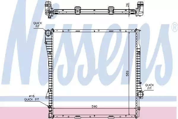 Теплообменник NISSENS 60788A