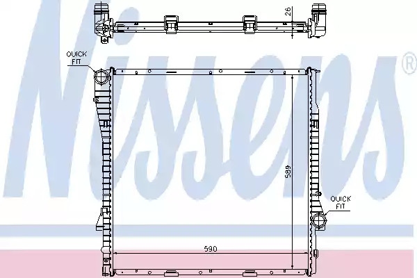 Теплообменник NISSENS 60789A