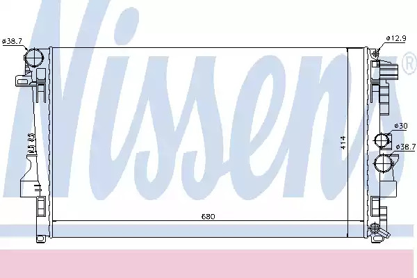 Теплообменник NISSENS 62572