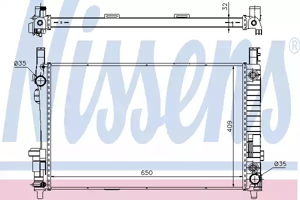 Теплообменник NISSENS 62799A