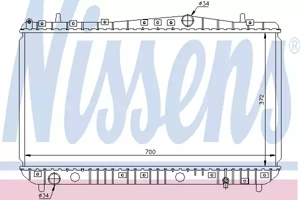 Теплообменник NISSENS 61633